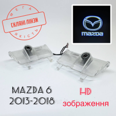 Логотип підсвітка дверей Мазда 6 Лінза скло HD зображення, PREMIUM