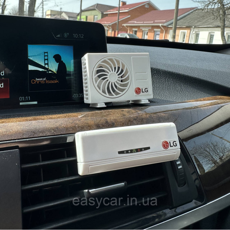 Ароматизатор в авто Кондиціонер + вентилятор БІЛИЙ Ароматизатор в авто Кондиціонер + вентилятор БІЛИЙ