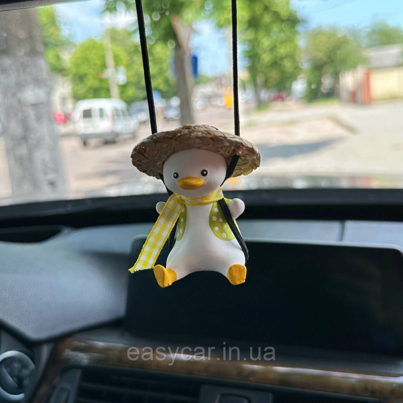 Декор в авто Гусь в зеленій жилетці Декор в авто Гусь в зеленій жилетці