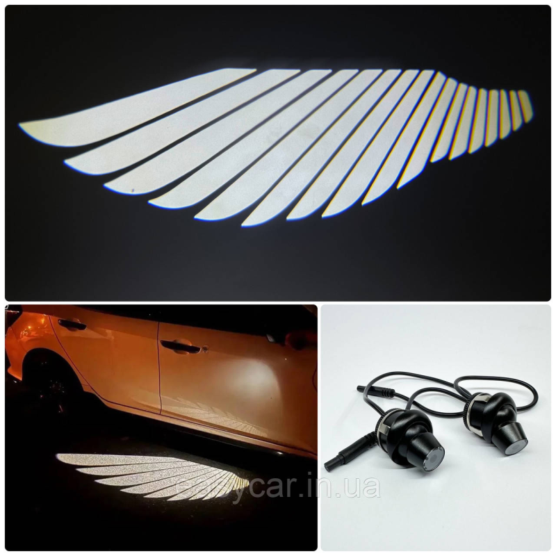 Універсальна підсвітка зеркал Крила HD зображення Скляна лінза Універсальна підсвітка зеркал Крила HD зображення Скляна лінза