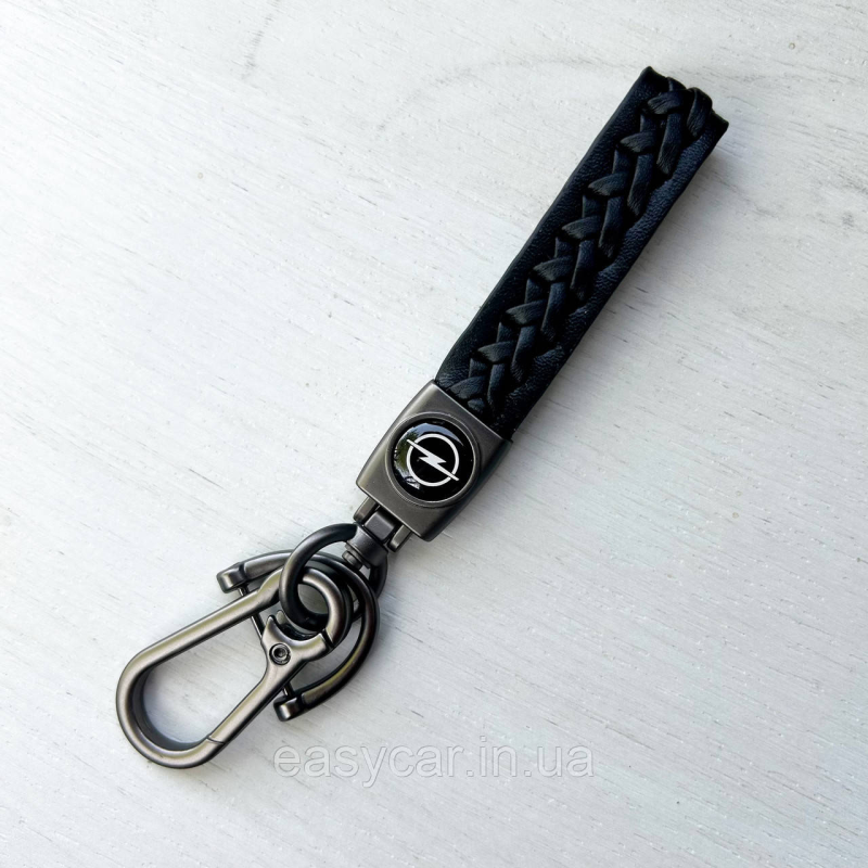 Плетений брелок для ключів авто Opel Сатин Плетений брелок для ключів авто Opel Сатин