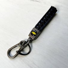 Плетений брелок для ключів авто Chevrolet Сатин