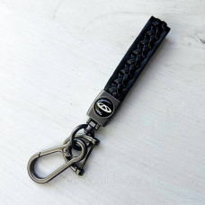 Плетений брелок для ключів авто Cherry Сатин