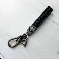 Плетений брелок для ключів авто Scania Сатин