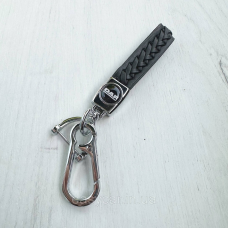 Плетений брелок для ключів авто DAF Хром