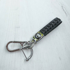 Плетений брелок для ключів авто Dacia Хром
