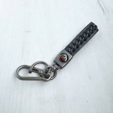 Плетений брелок для ключів авто MAN Сатин