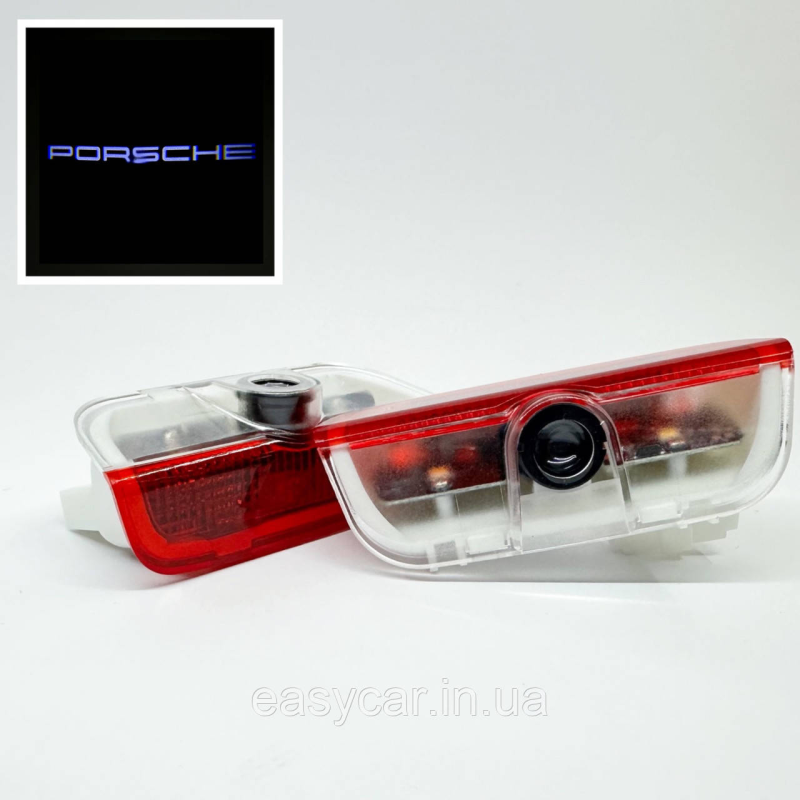 Логотип підсвітка дверей Порше Lazer door logo light Porsche Логотип підсвітка дверей Порше Lazer door logo light Porsche