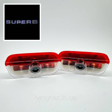 Логотип підсвітка дверей Шкода Lazer door logo light Skoda