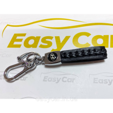 Плетений брелок для ключів авто HYUNDAI Хром