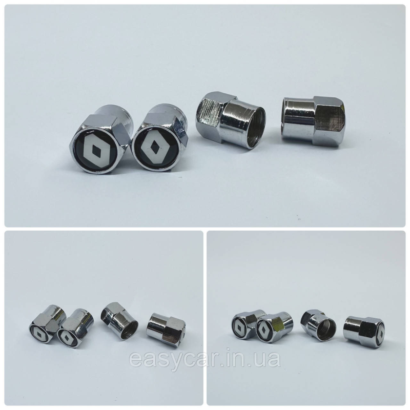 Захисні ковпачки на ніпеля Renault 4 шт. Хром