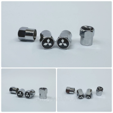 Захисні ковпачки на ніпеля Mitsubishi 4 шт. Хром