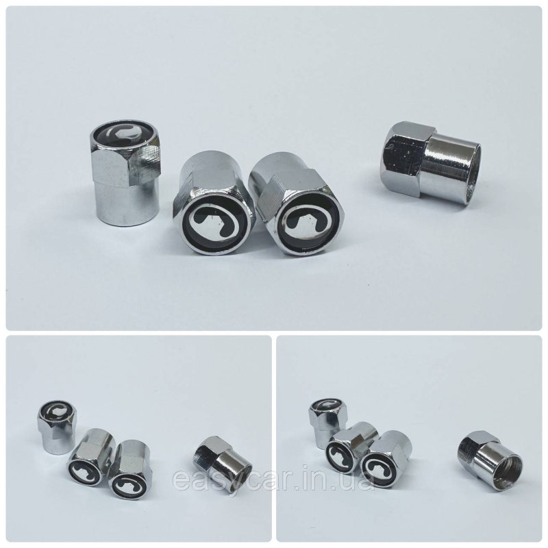 Захисні ковпачки на ніпеля Great Wall 4 шт. Хром