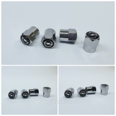 Захисні ковпачки на ніпеля Opel 4 шт. Хром