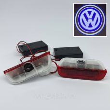 Логотип підсвітка дверей Фольцваген Lazer door logo light VOLKSWAGEN на батарейках
