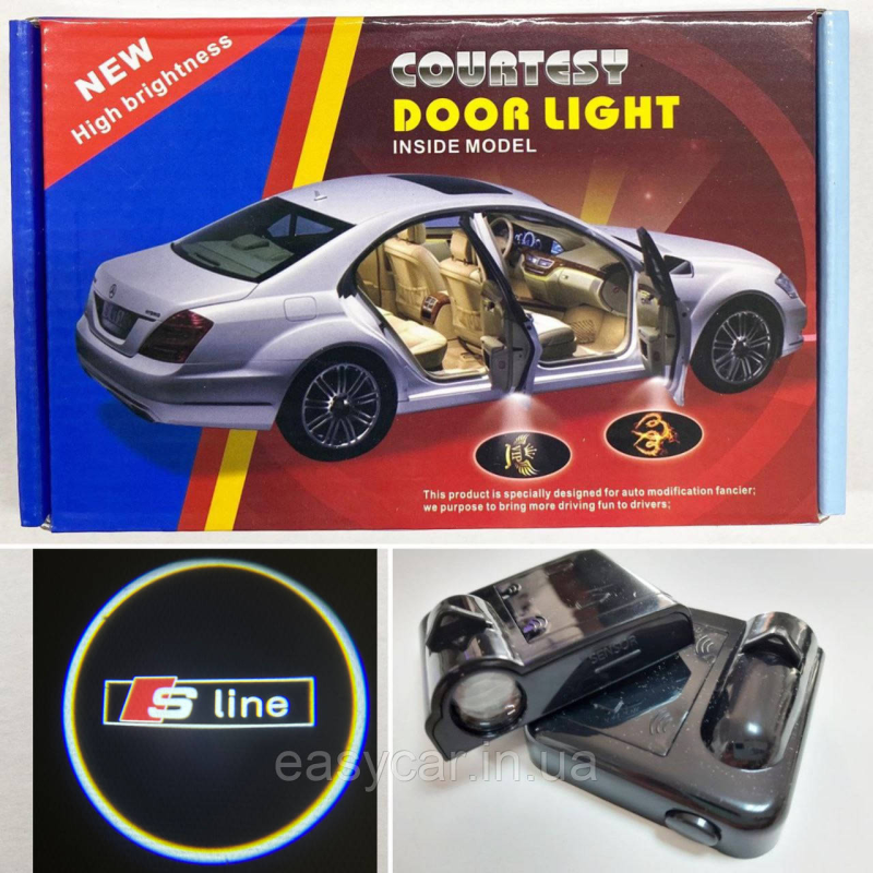 Логотип підсвічування двері Ауді S-Line Lazer door logo light AUDI S-Line Логотип підсвічування двері Ауді S-Line Lazer door logo light AUDI S-Line