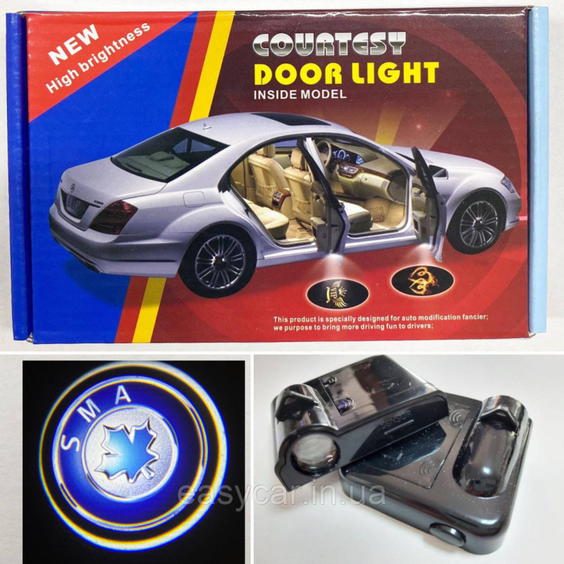 Логотип підсвічування двері СМА Lazer door logo light SMA Логотип підсвічування двері СМА Lazer door logo light SMA