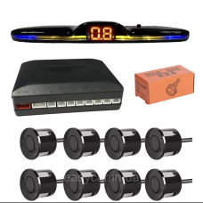 Автомобільна паркувальна система на 8 датчиків Чорного кольору