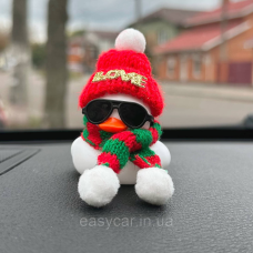 Качка декоративна Біла в червоній шапочці