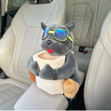 Органайзер-серветник в авто Собачка в окулярах