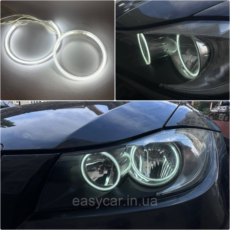 CCFL Ангельські оченята на BMW E90 E91 дорестайл Білі CCFL Ангельські оченята на BMW E90 E91 дорестайл Білі