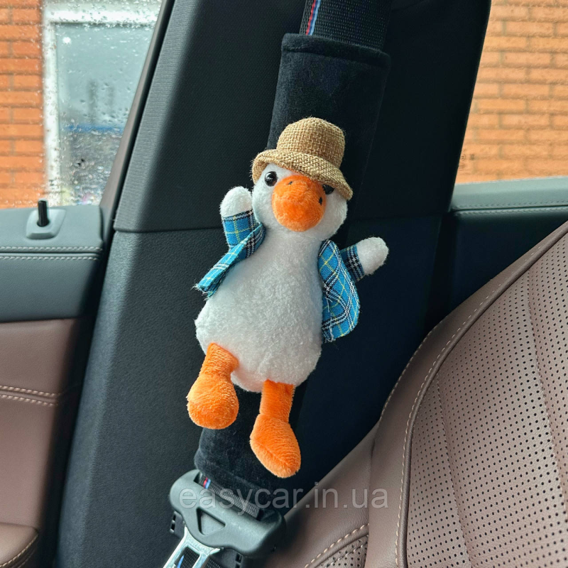 Захисна накладка на ремінь безпеки з Гусиком Захисна накладка на ремінь безпеки з Гусиком