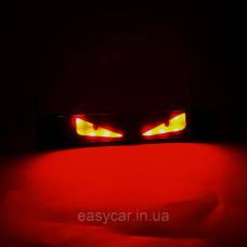Підсвітка на авто/мотоцикл очі Червоні 16*3см