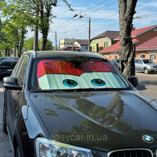 Сонцезахисна шторка для авто з очима Червоними
