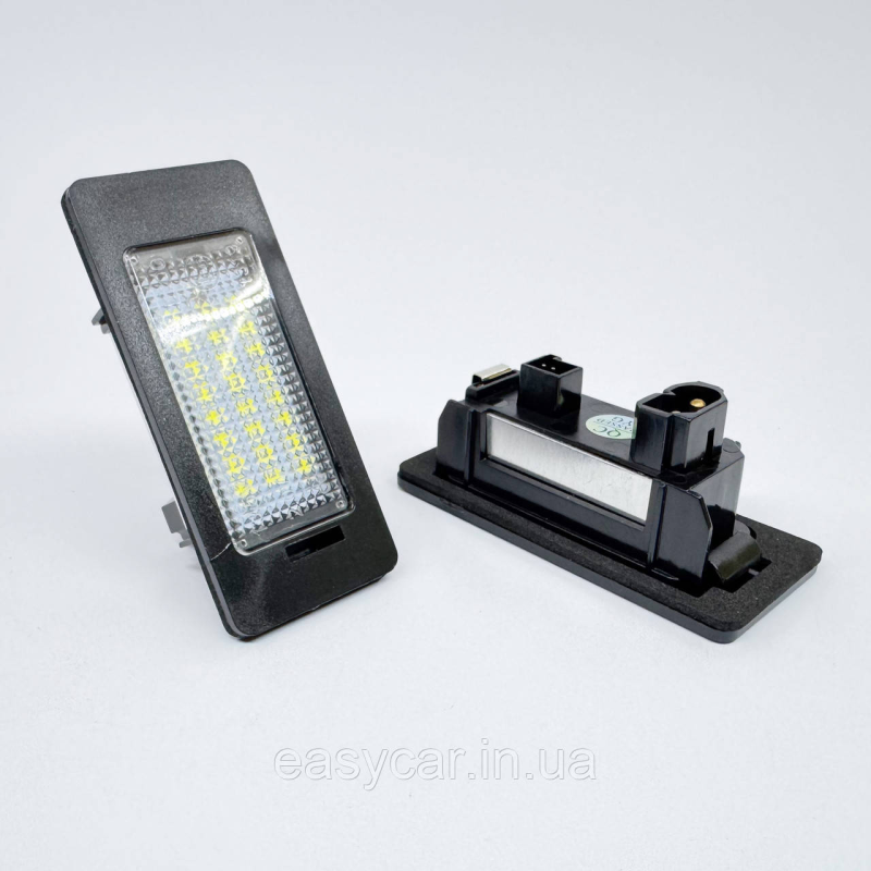Штатна LED-підсвітка номерних знаків BMW E81, E90, E60, X1/E84, X5/E70, X6/E71 Штатна LED-підсвітка номерних знаків BMW E81, E90, E60, X1/E84, X5/E70, X6/E71