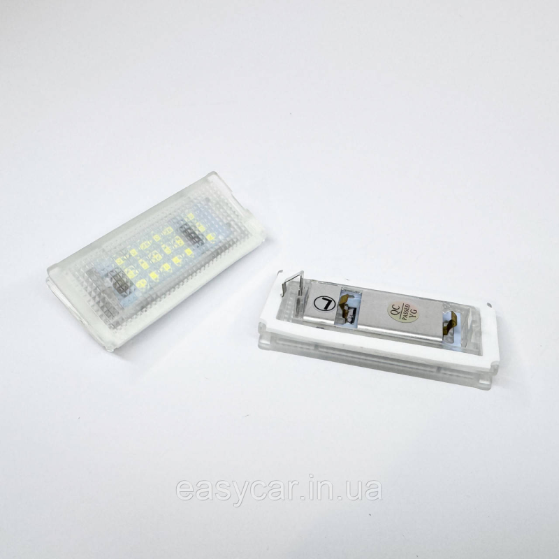 Штатна LED-підсвітка номерних знаків BMW E46 4D (98-2004) Штатна LED-підсвітка номерних знаків BMW E46 4D (98-2004)