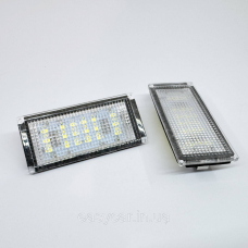 Штатна LED-підсвітка номерних знаків BMW E46 2D Рестайл