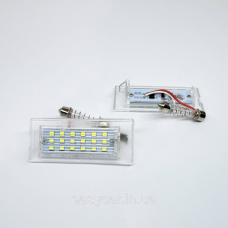 Штатна LED-підсвітка номерних знаків BMW Х3 Е83, Х5 Е53
