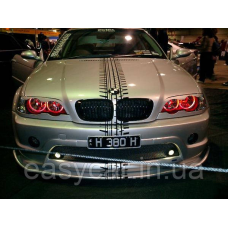CCFL Ангельські оченята на BMW E46 без лінз Червоні