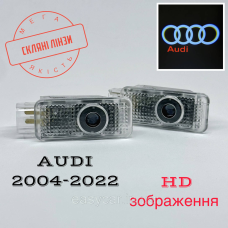 Логотип підсвічування дверей Lazer door logo light Audi Лінза скло HD зображення, PREMIUM
