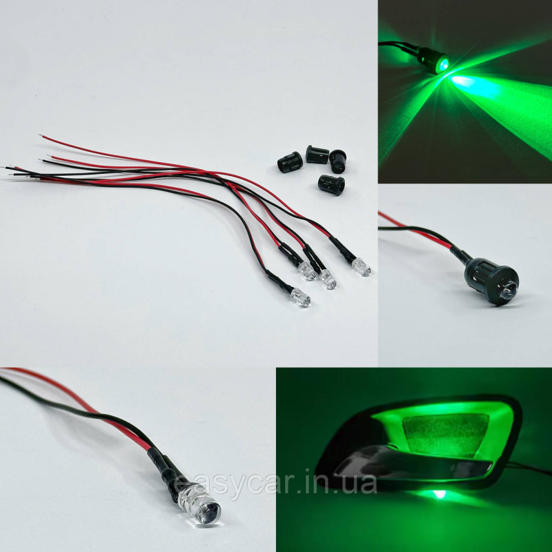 Підсвітка дверних ручок/ніш ЗЕЛЕНА діаметр 5мм Підсвітка дверних ручок/ніш ЗЕЛЕНА діаметр 5мм