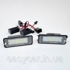 Штатна LED-підсвітка номерних знаків VW EOS, GOLF, NEW BEETLE, PASSAT CC, POLO, PHAETON, SCIROCCO