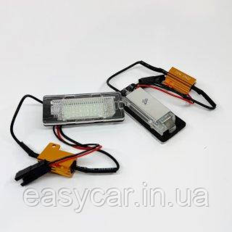 Штатна LED-підсвітка номерних знаків VW Golf Plus, Jetta VI, Passat B6, В7, Polo, Sharan, Touran, Touareg Штатна LED-підсвітка номерних знаків VW Golf Plus, Jetta VI, Passat B6, В7, Polo, Sharan, Touran, Touareg