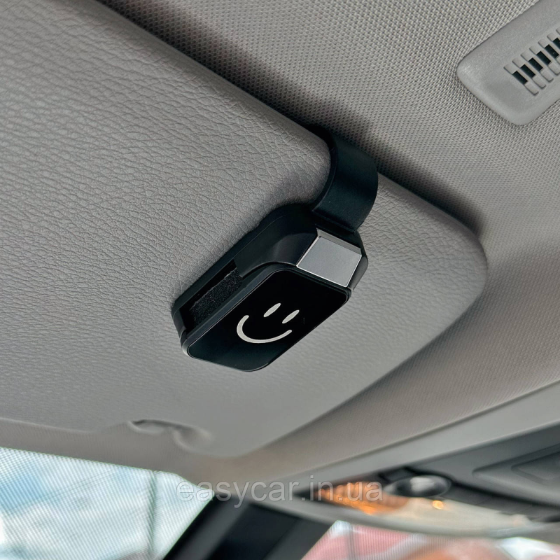 Тримач для окулярів в авто Чорний зі смайликом