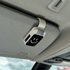 Тримач для окулярів в авто Білий зі смайликом