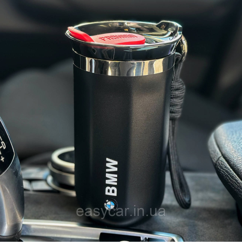 Термо-чашка з логотипом BMW 350мл чорна