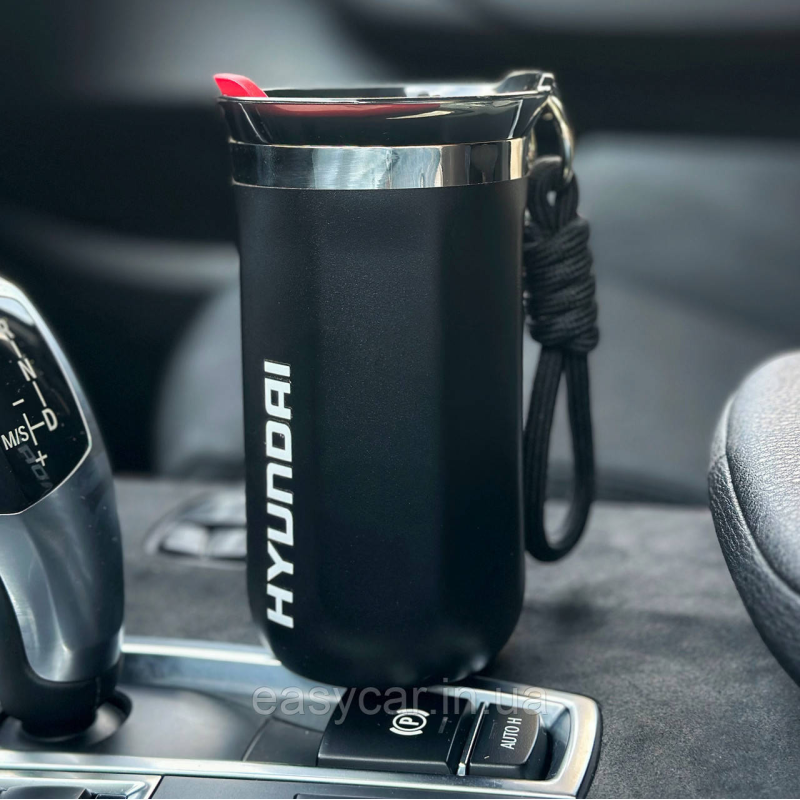 Термо-чашка з логотипом HYUNDAI 350мл чорна