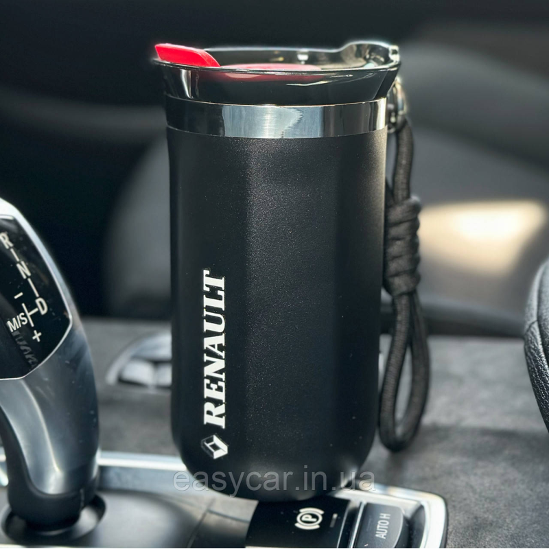 Термо-чашка з логотипом RENAULT 350мл чорна Термо-чашка з логотипом RENAULT 350мл чорна