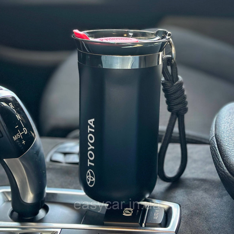 Термо-чашка з логотипом TOYOTA 350мл чорна
