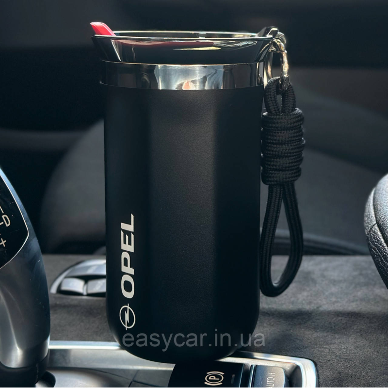 Термо-чашка з логотипом OPEL 350мл чорна Термо-чашка з логотипом OPEL 350мл чорна