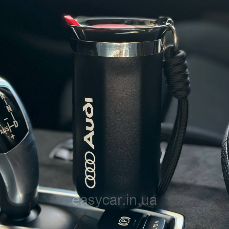 Термо-чашка з логотипом AUDI 350мл чорна