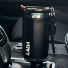 Термо-чашка з логотипом LADA 350мл чорна