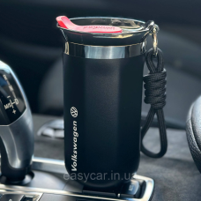 Термо-чашка з логотипом VOLKSWAGEN 350мл чорна