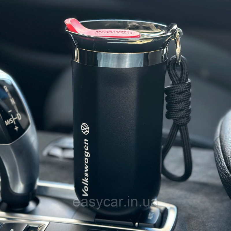 Термо-чашка з логотипом VOLKSWAGEN 350мл чорна