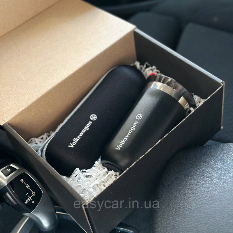 Подарунковий набір: термо чашка + парасолька з логотипом VOLKSWAGEN
