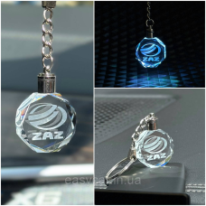 Брелок Crystal з різнокольоровою підсвіткою ZAZ
